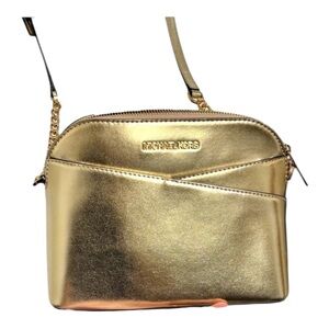 ✨ MICHAEL KORS Jet Set Travel Dome Crossbody Bag in Gold ✨